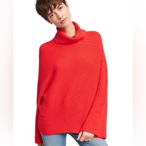 Moth Red Cowl Neck Sweater